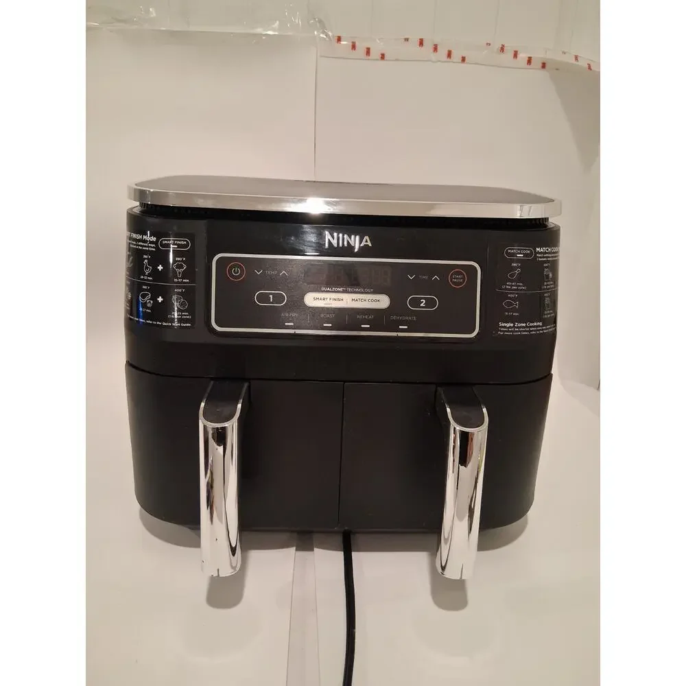 Ninja Foodi DZ100 4-in-1 8-Qt 2-Basket Air Fryer DualZone - New Open Box